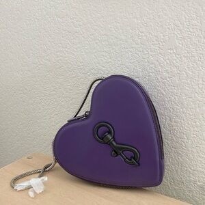 Rebecca Minkoff Purple Heart Crossbody leather Bag